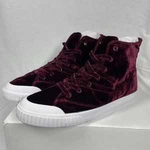 NIB Tretorn Marley Hi4 Velvet Sneakers, sz 6.5